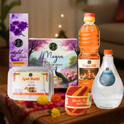 Night bloom bambooless incense sticks & pooja oil & jot batti & mogra premium dhoop & Ganga Jal & moli