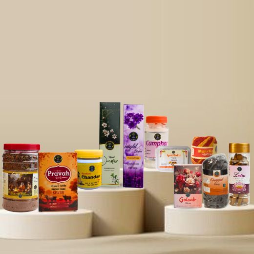 Puja Essentials Combo (10-in-1 Complete Ritual Kit)