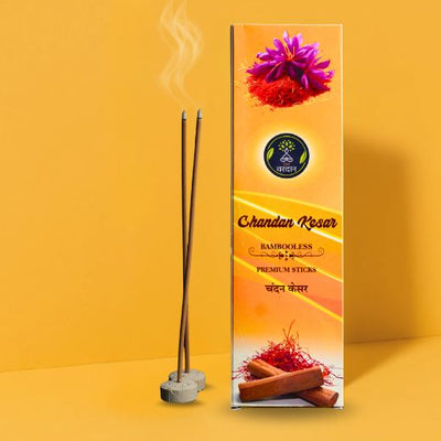 Chandan Kesar Bamboo-less Premium Sticks