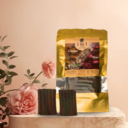3 in 1 premium dhoop poch 20 sticks coloured