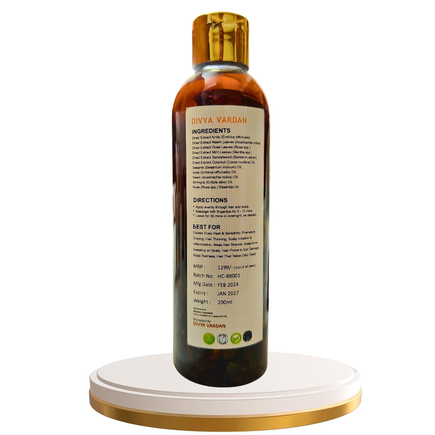 Ayurvedic Hair Oil for Dry