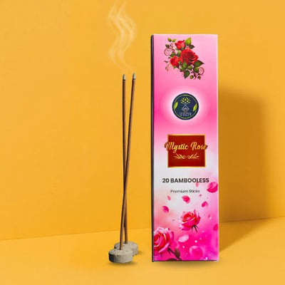 Mystic Rose Bamboo-less Incense Sticks